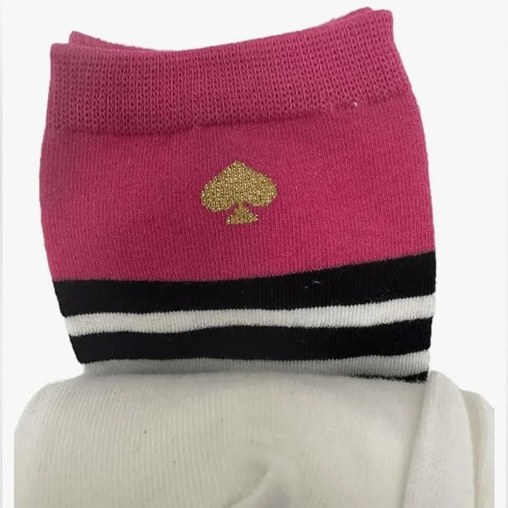 Kate Spade New York Valentine's Day Crew Socks 3 Pack Red Multi NWT